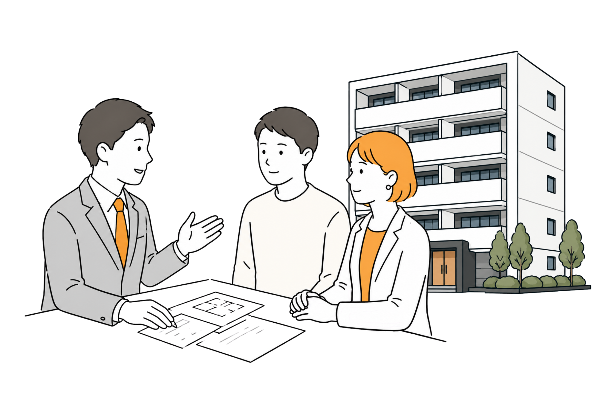 公的な性能証明をもとにマンションの価値を説明するイメージ